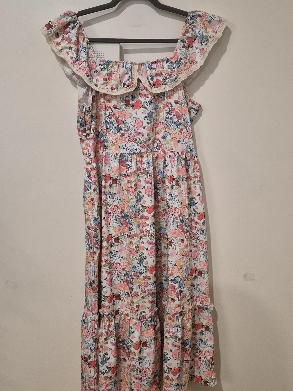 Floral Ruffle Sundress for Girls - Multicolor